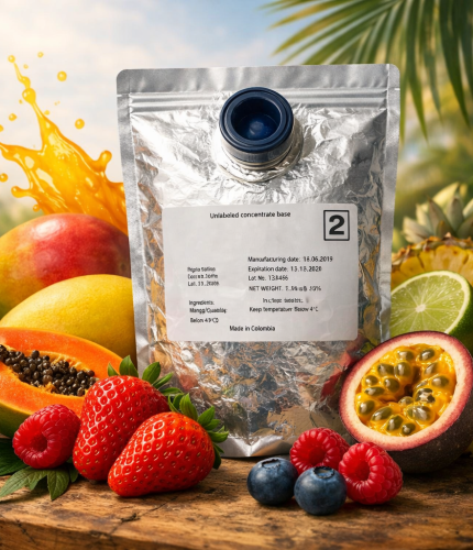 Aseptic fruit puree packaging
